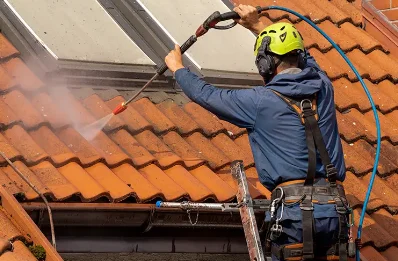 Démoussage et hydrofuge de toiture à Dreuilhe